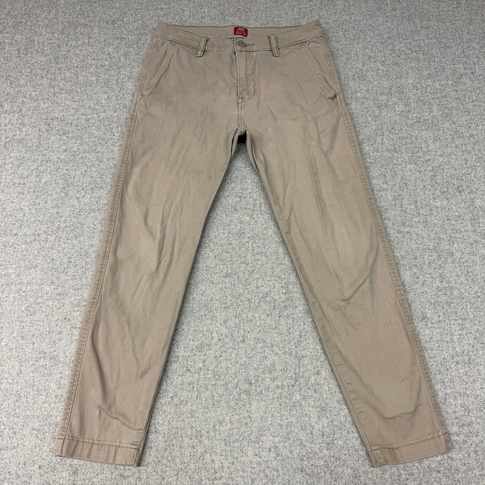 Levi's XX Chino Standard Taper Pants 30x28 Tan Khaki Casual Trousers Mens Cotton